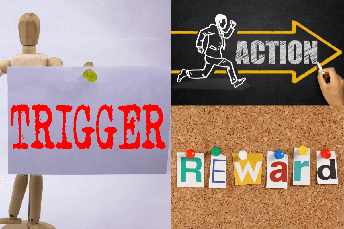 Trigger - Action - Reward: Three steps to start building a new habit ...